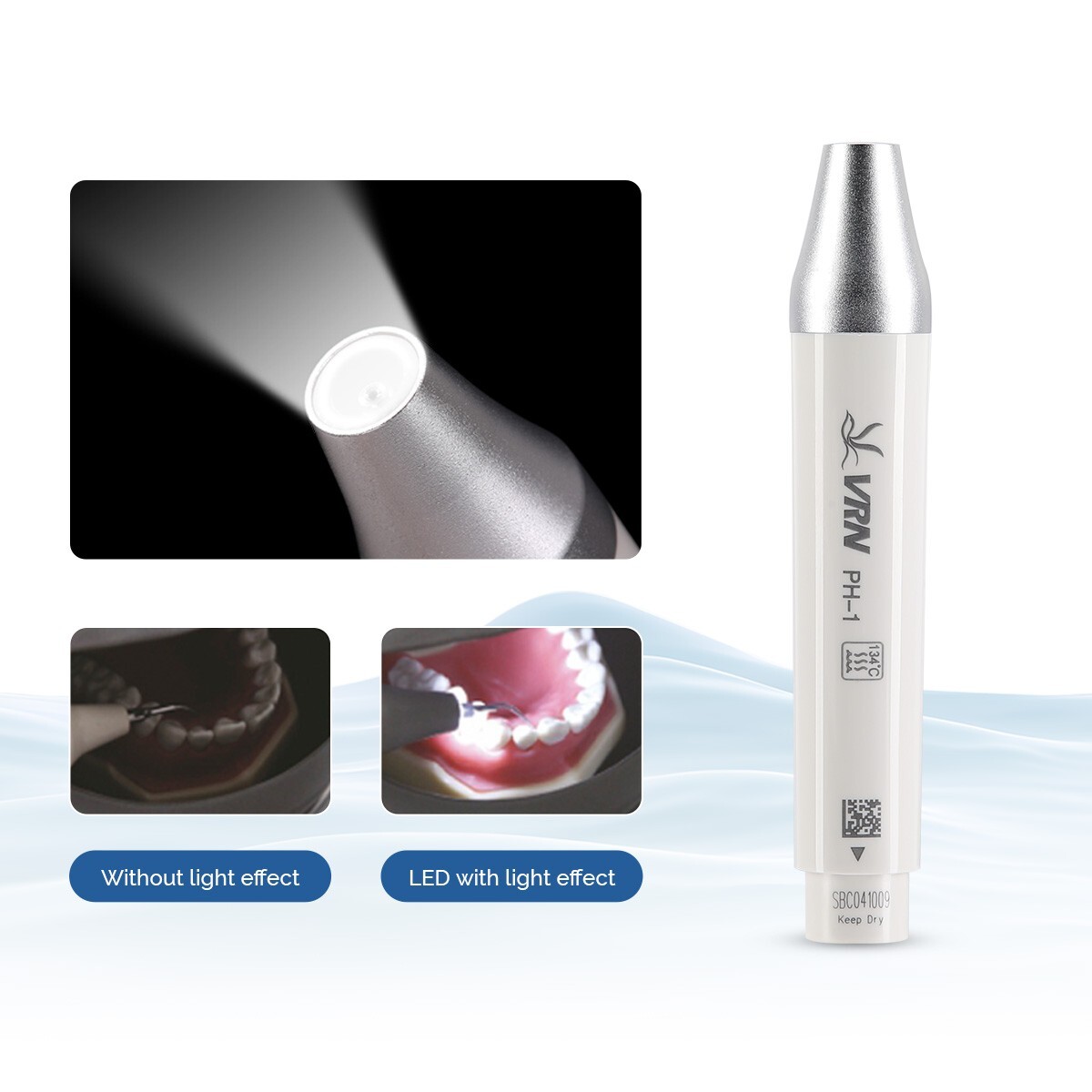 VRN-DA10 LED Dental Ultrasonic Piezo Scaler Handpiece+Detachable Handpiece+Tips