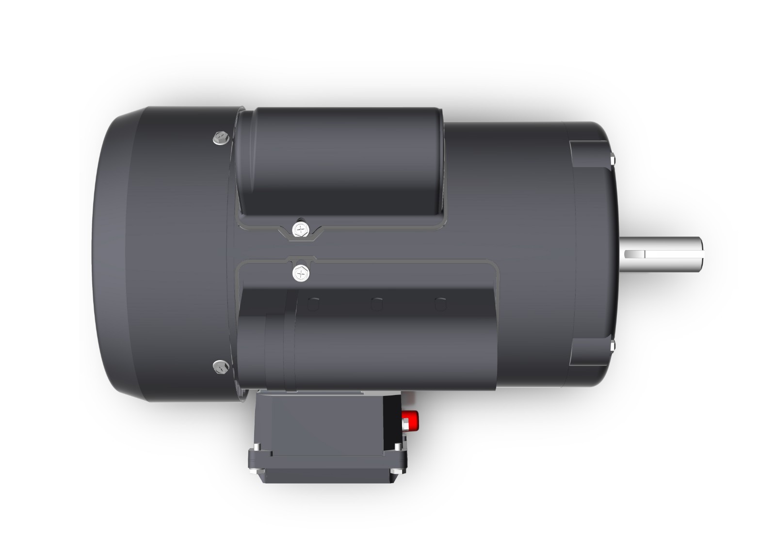 Techtop Electric Motor 2 HP 1800 Rpm 1-PH 115/208-230 Volt 145T Frame