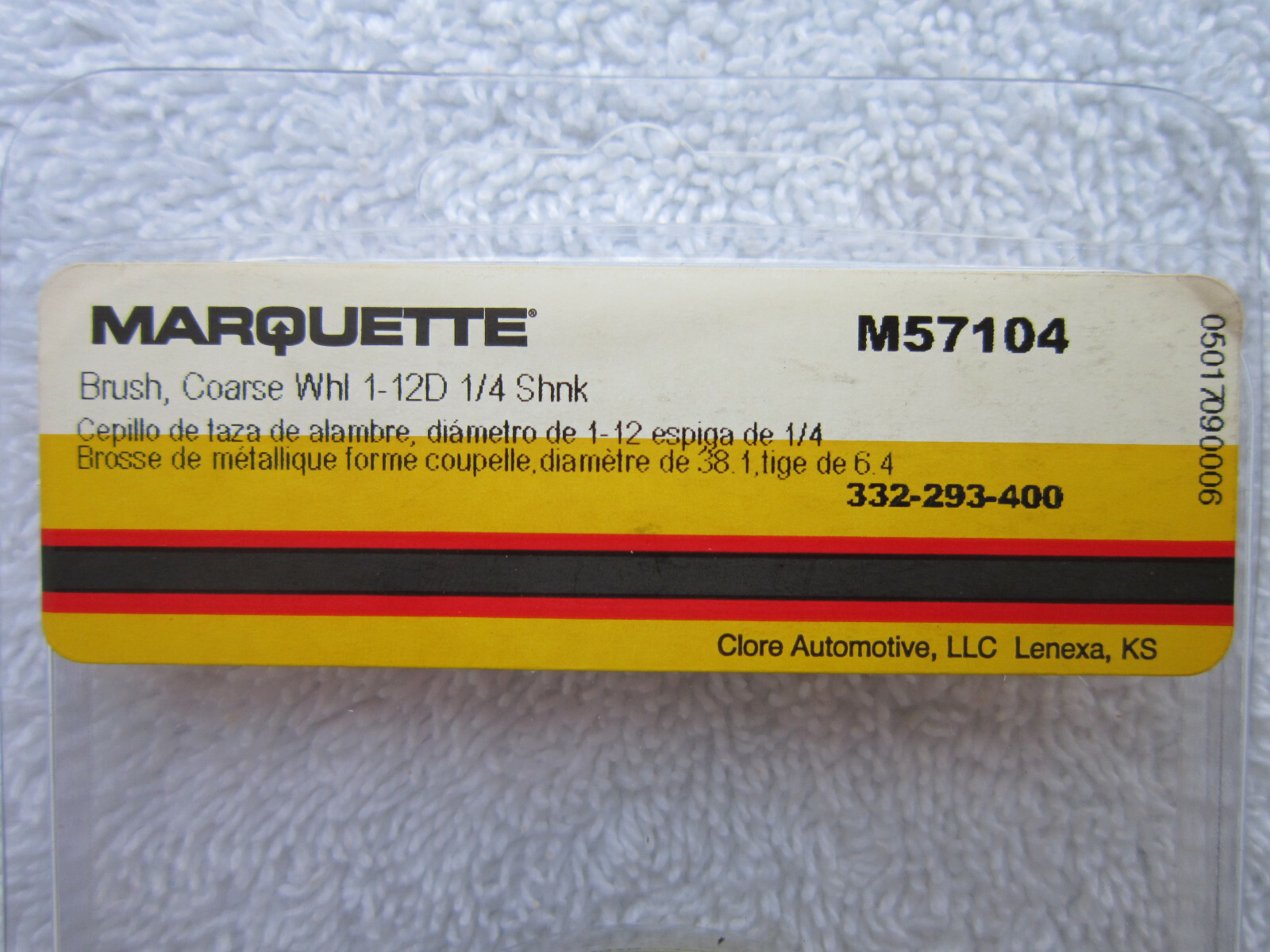 Marquette – Coarse Wire Wheel Brush [1.5″ Diameter – 1/4″ Shank] (Model M57104)