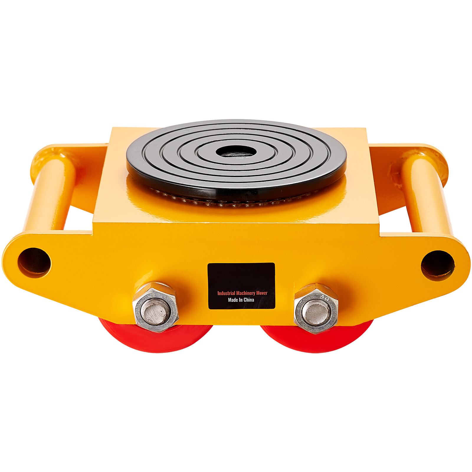 4PCS 17637LBS/8T Machinery Skate Dolly Machinery Mover Loading 4 PU Wheels