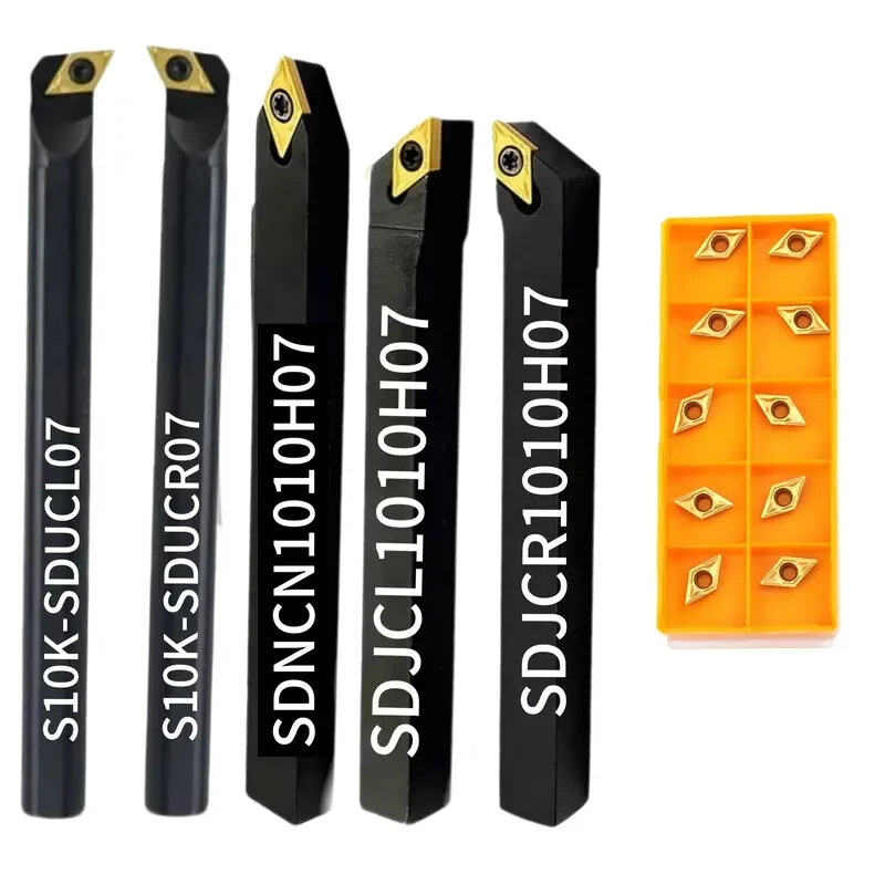 15PCS 3/8 ” 10mm Shank Indexable Carbide Lathe Turning Insert Tool Holder