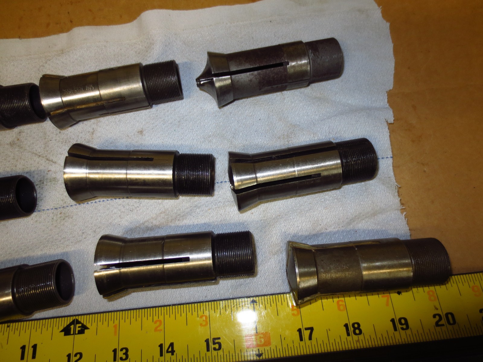 Lot of 12 S&M TD25-NS Hex, Square, Round, Collet Southwick & Meister