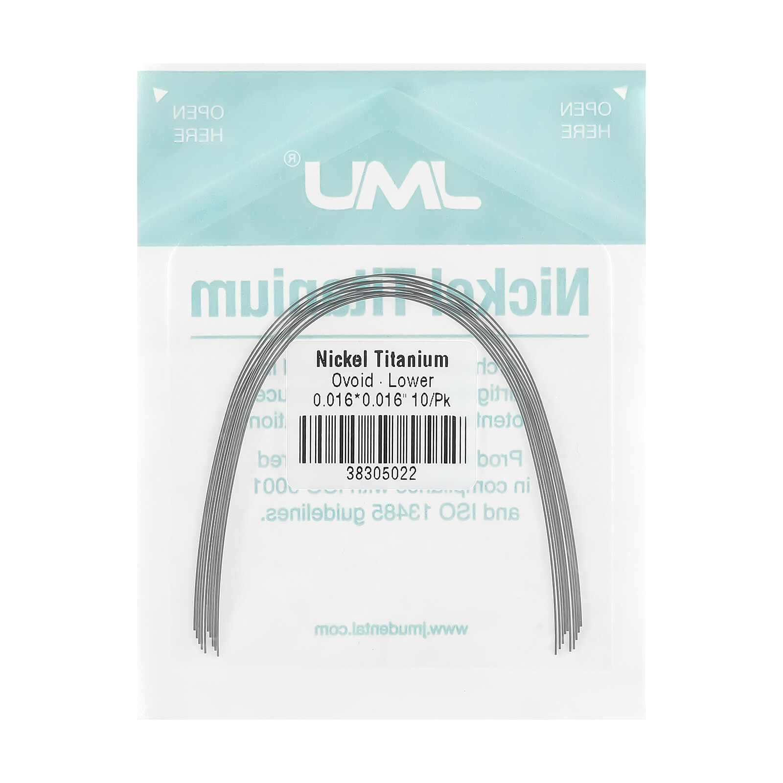 50bags Dental Orthodontic Brace Arch Wires Super Elastic NITI Round Ovoid Form