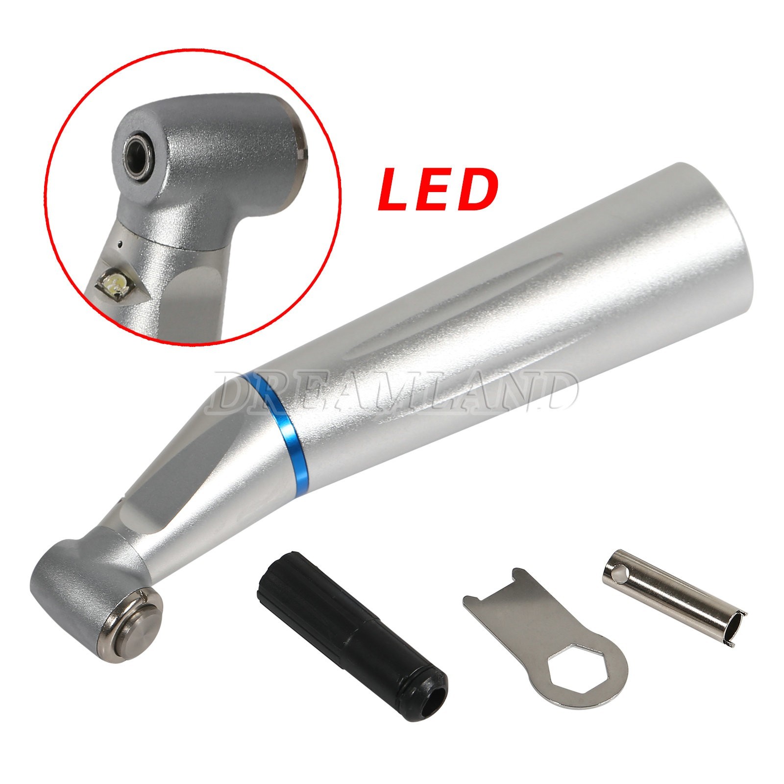 Dental optic fiber led light Contra Angle Handpiece Inner Water Low Speed YH