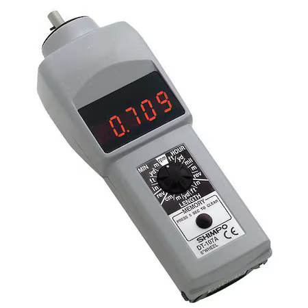 Shimpo Dt-107A Tachometer, 0.10 To 25, 000 Rpm