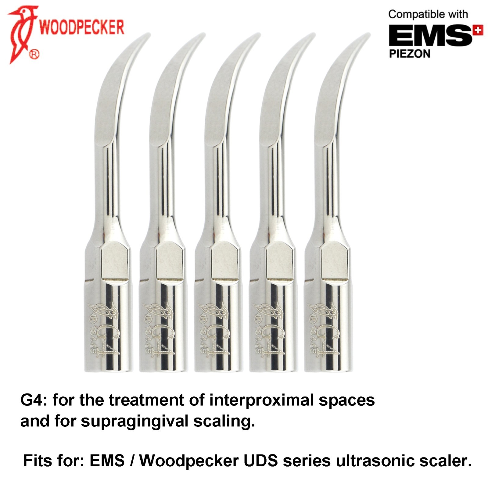 Woodpecker DTE Scaler Tip Endo Periodontal G1 P3 GD4 ED1T fit Acteon Satelec EMS