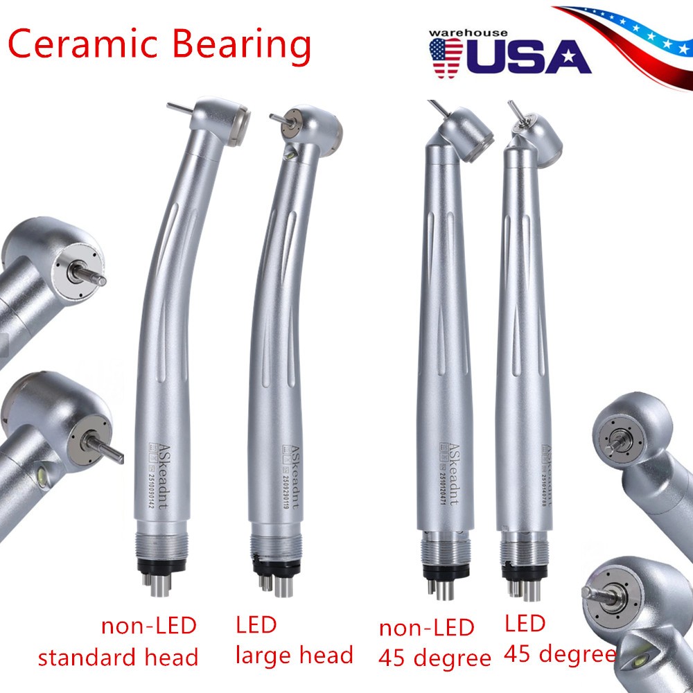 NSK Style Dental Handpiece PANA-MAX Turbine /45° LED Fiber Optic Turbina Ceramic