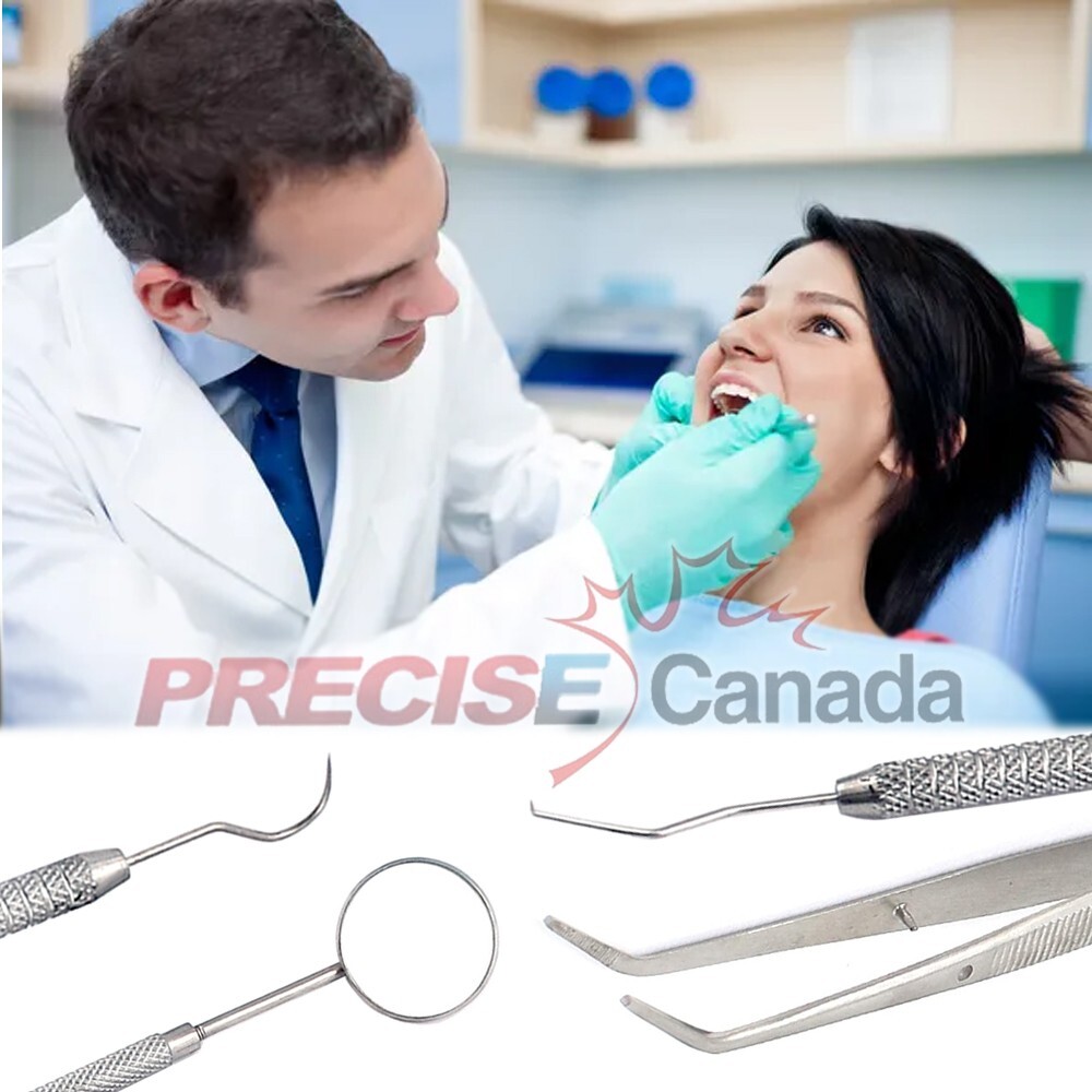 45 Basic Dental Instruments Set Tweezer Explorer Mirror plier German Grade