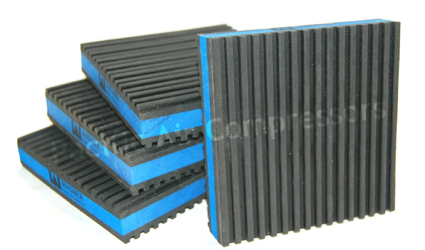 4 x 4 INDUSTRIAL ISOLATOR PADS (set of 4) vibration pad