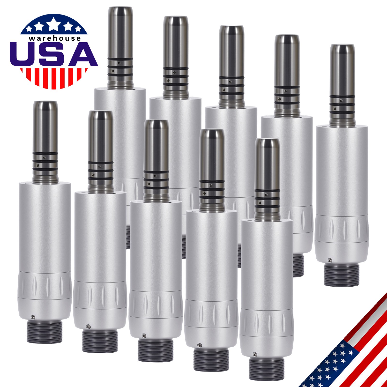 1-10 ASK Dental Slow Low Speed Air Motor Handpiece Internal Water Spray 2 Hole