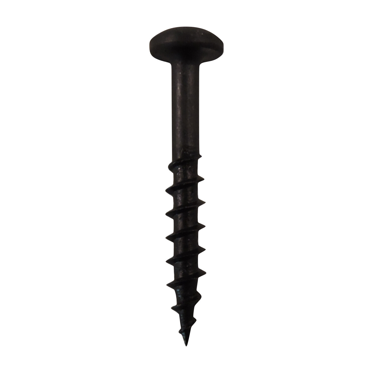 100 Pack #8 x 1-1/4″ Coarse Thread Pan Head Screws Black Phosphate Wood Mdf
