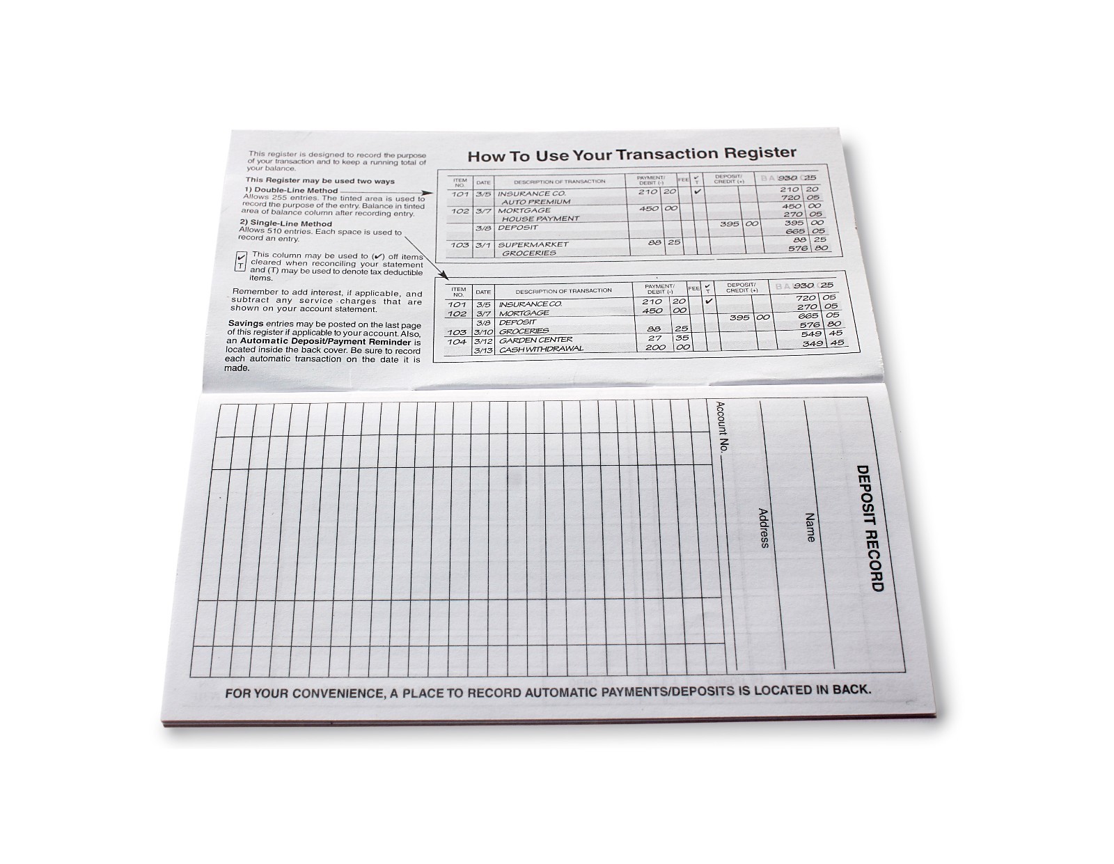 5 CHECKBOOK TRANSACTION REGISTERS CALENDAR 2023-2024-2025 CHECK BOOK TOP QUALITY