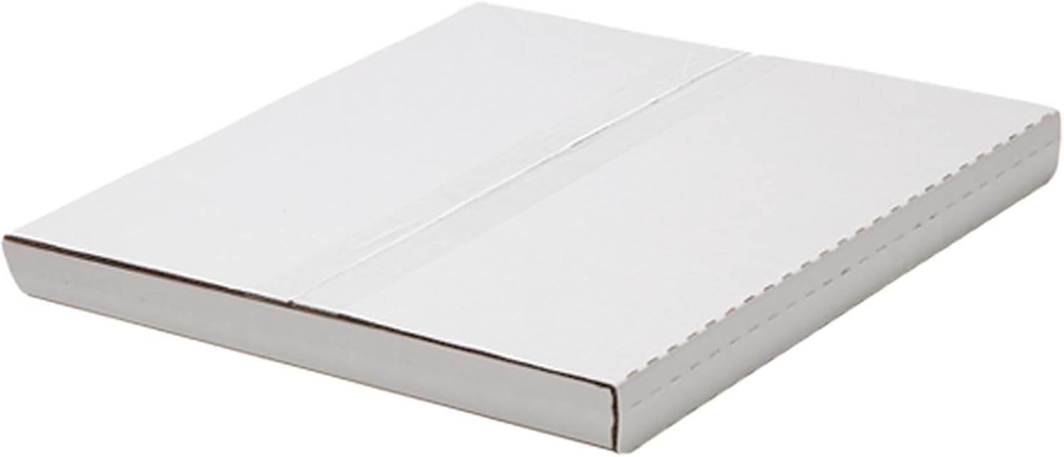 50 Pack Vinyl Record Mailers – Adjustable Depth Corrugated LP Shipping Boxes – W