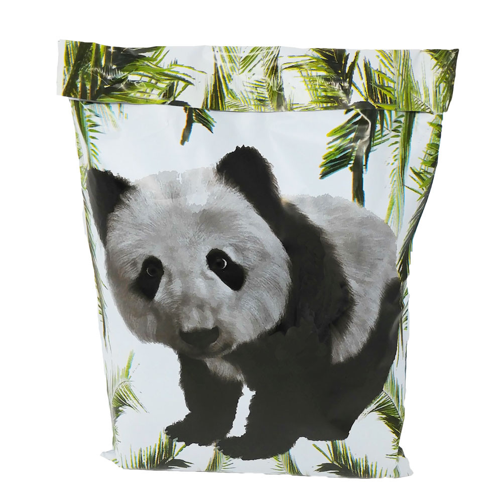 10×13 Tropical Palm Leaves & Panda Bear Poly Mailers, USPS Shipping Mailing Bags