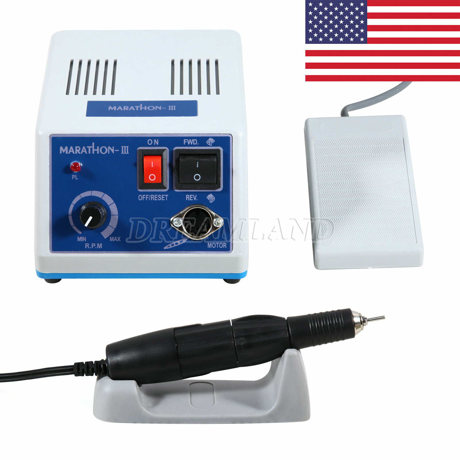 Dental Lab Marathon III Micromotor Polishing Motor 35K RPM Electric Handpiece N3