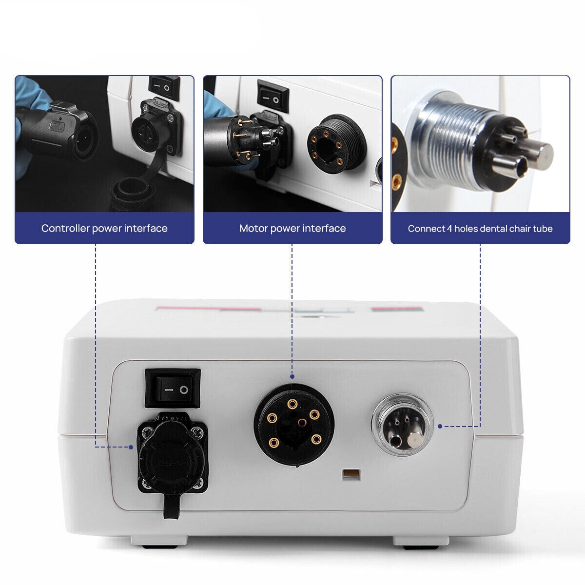 US NSK Style Dental Brushless LED Electric Micro Motor 1:5 Increasing Handpiece