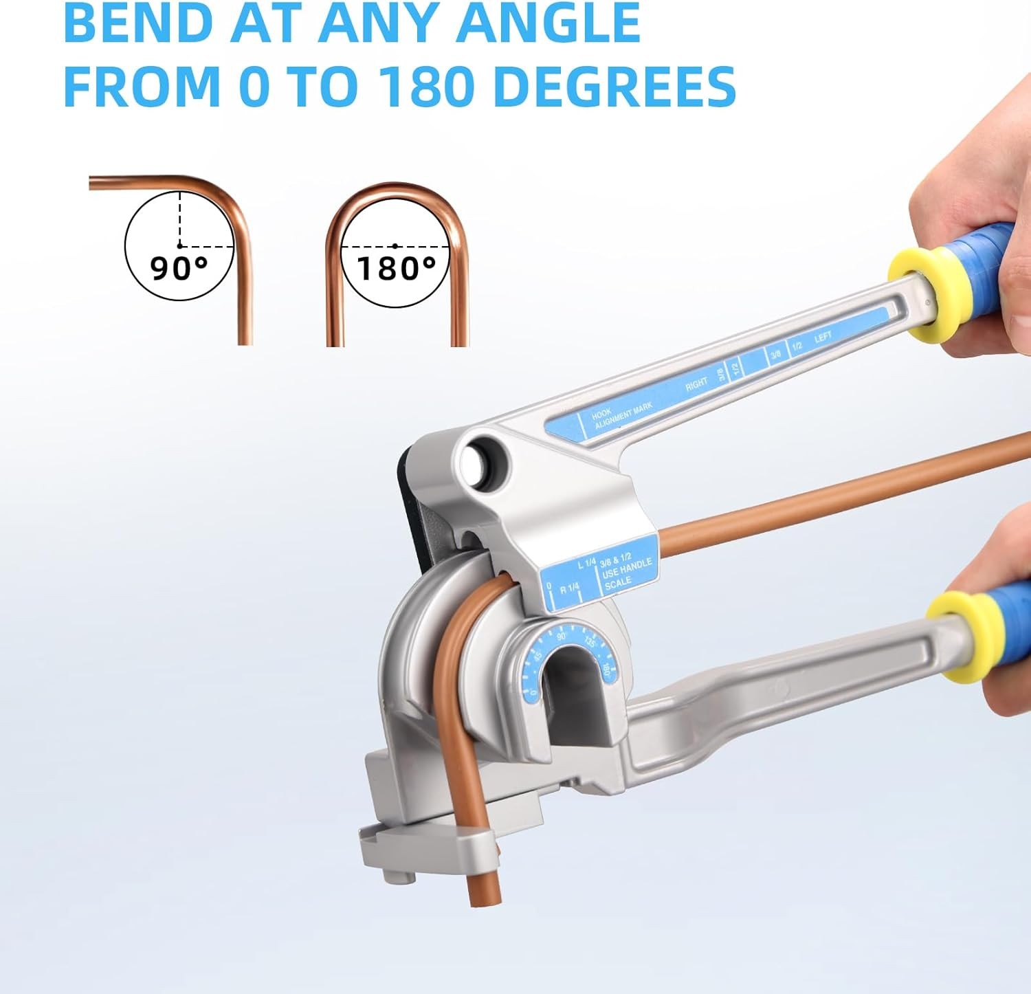DOMINOX 3-IN-1 Tube Bender, Outer Diameter 1/4″, 3/8″, 1/2″, 0-180°