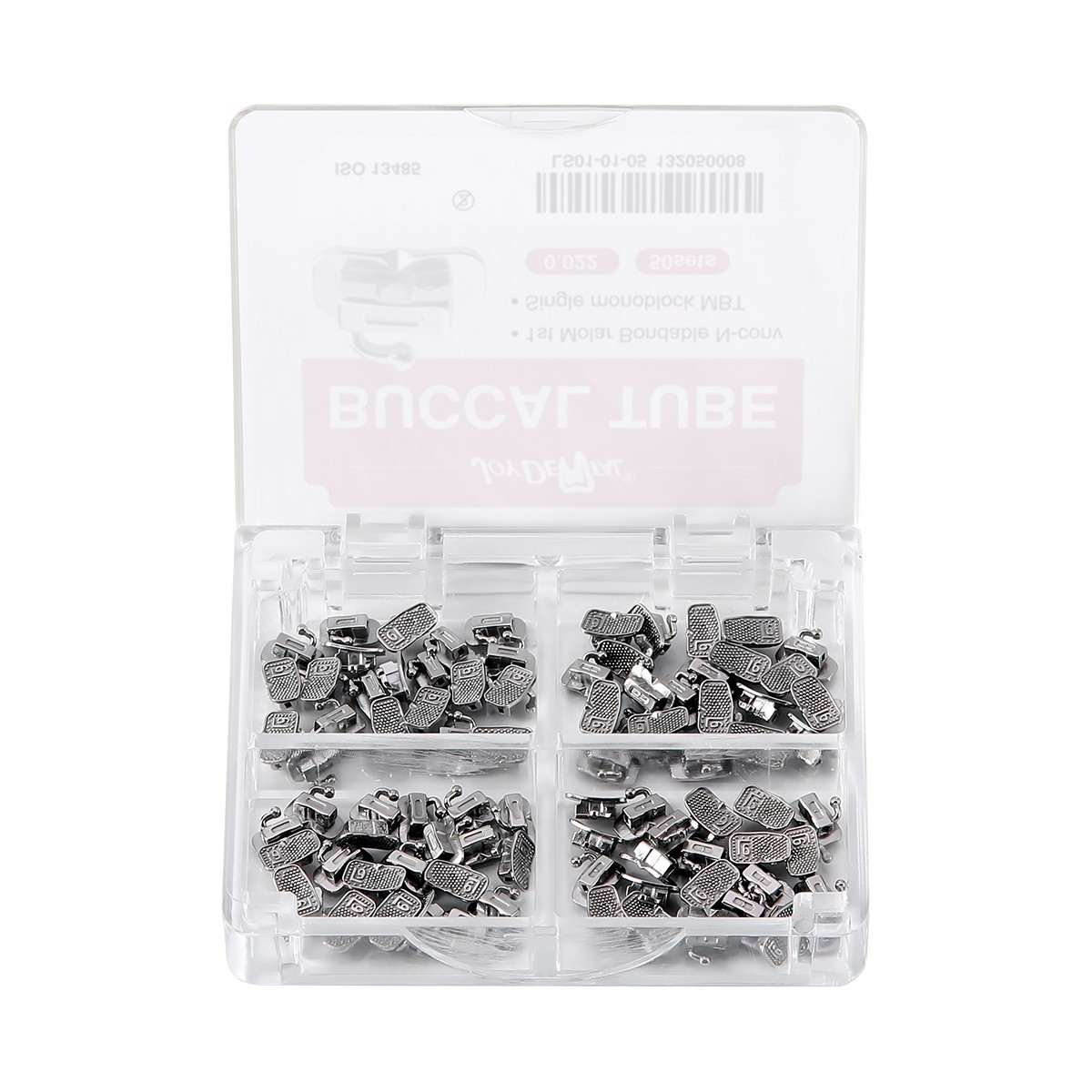 50set Dental Orthodontic 1st Molar MBT 0.022 Buccal Tubes Bondable Monoblock