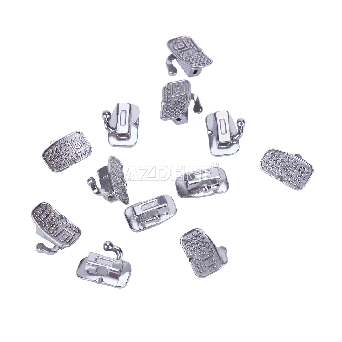 AZDENT Dental Orthodontic Bondable Buccal Tubes 1st Molar Non-Conv MBT/Roth.022