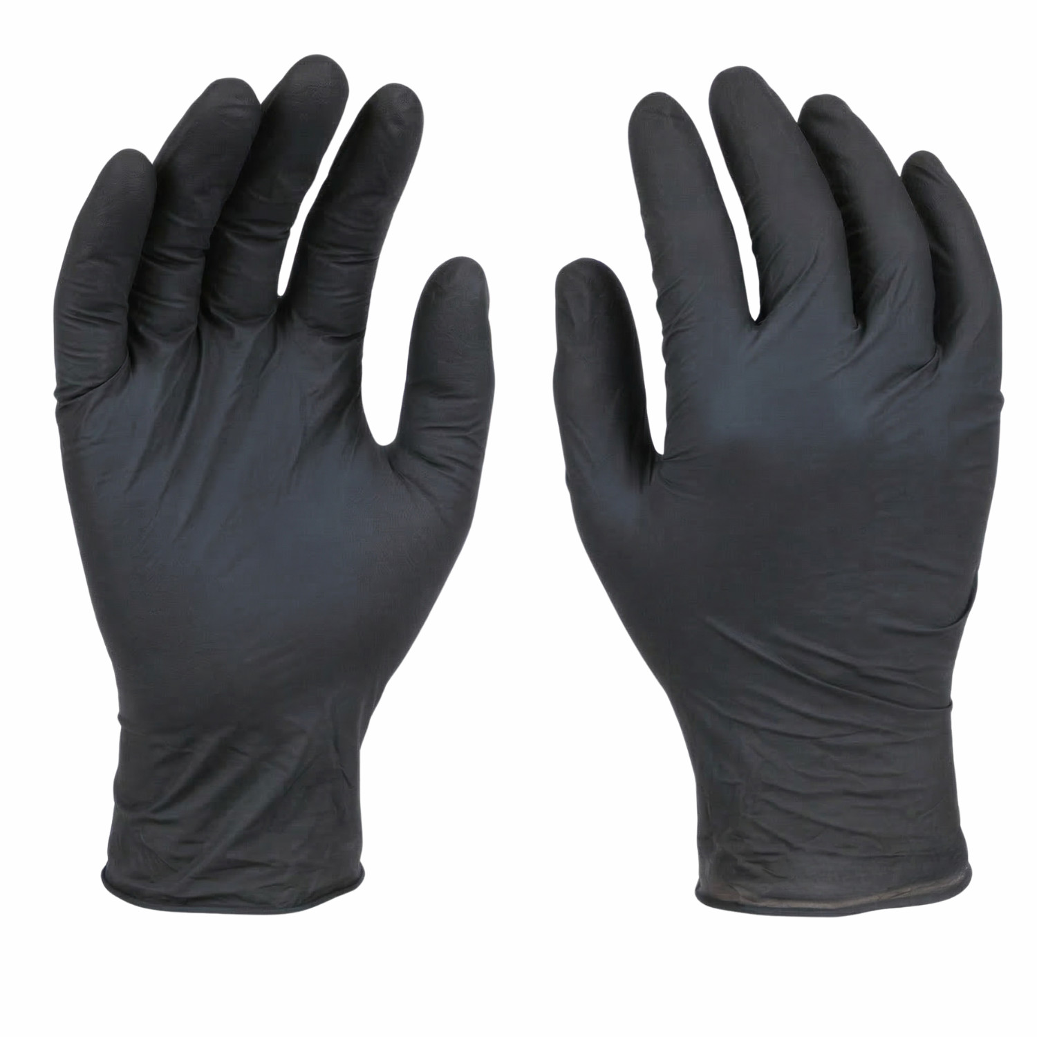 1000 Black Nitrile Powder-Free Disposable Gloves Large 5 MIL Finger-Textured