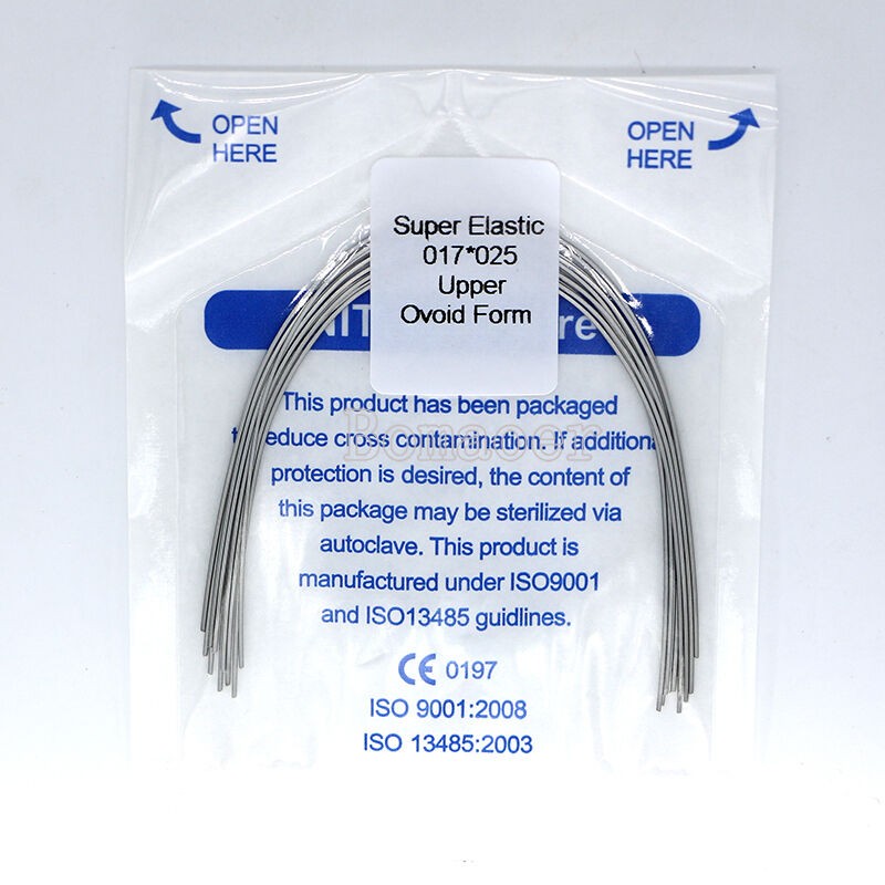 50×Dental Orthodontic Super Elastic Ni-Ti Arch Rectangular Wire Oval 17×25 Upper