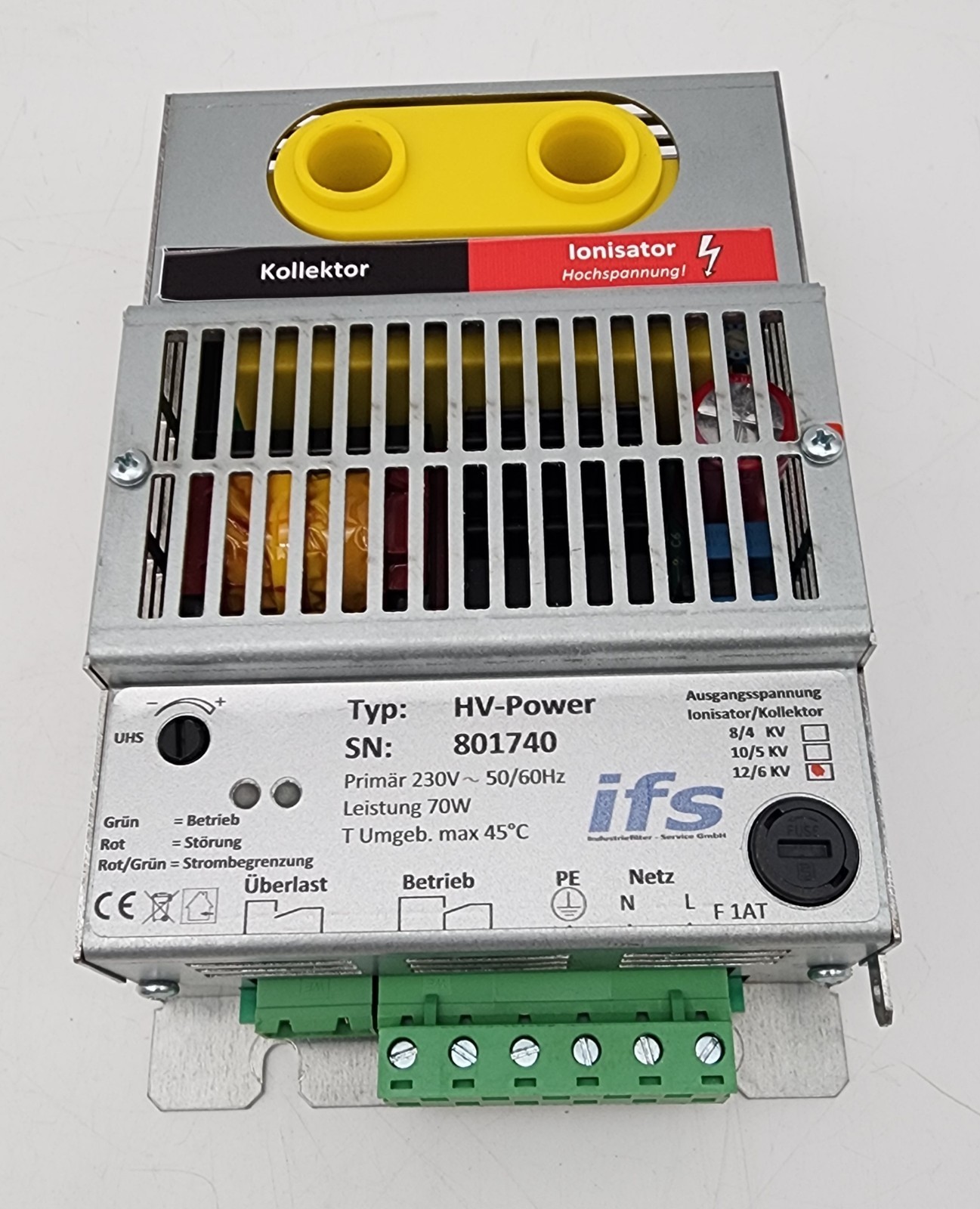 IFS IFEZ245 HV-POWER (12/6 Kv) Electrostatic High Voltage Ionizer Module *NDA*