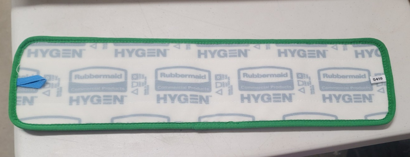 Rubbermaid HYGEN 18″ Microfiber Damp Mop, Green – BOX OF 12 – Q410