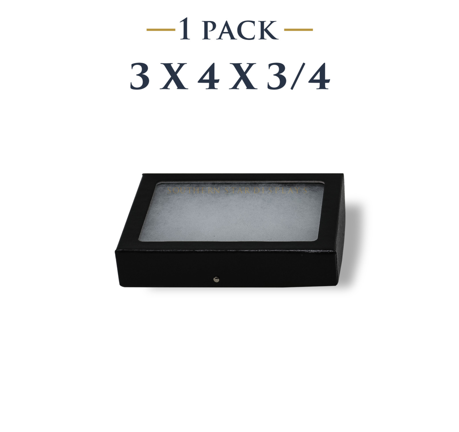 3 x 4 x 3/4 Riker Display Case Box for Collectibles Jewelry Arrowheads & More