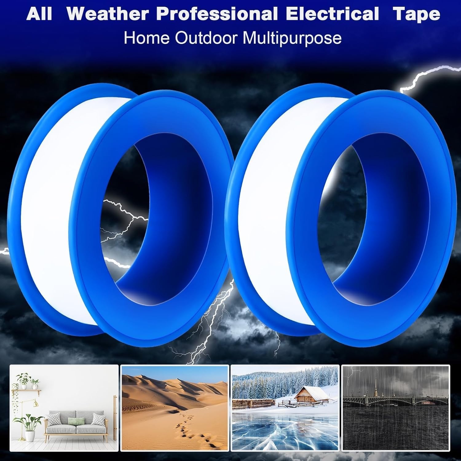 PTFE Tape 1/2 x 520 Inches Plumbers Waterproof Sealant Plumbing Tape – 200 Rolls