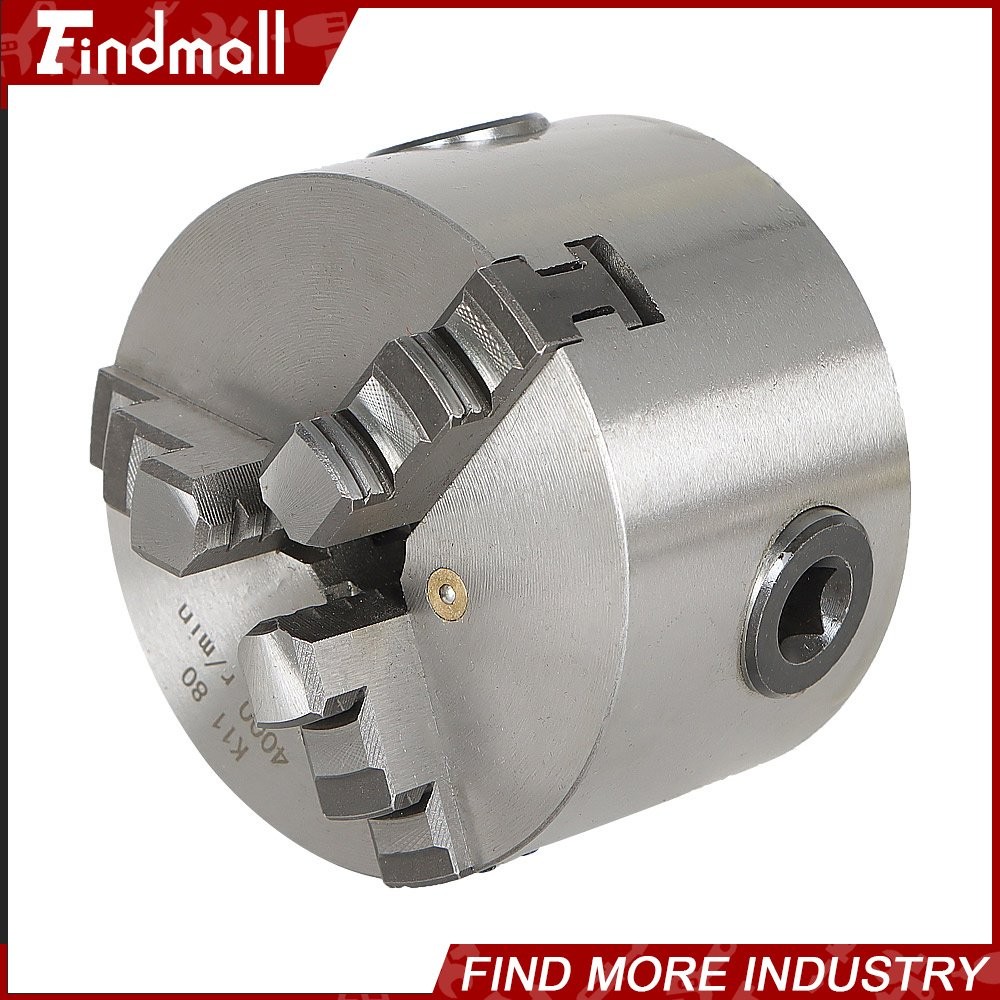 K11 80 Self-centering Lathe Drilling Part 80mm 3 Jaw Lathe Chuck Manual Chuck 3″