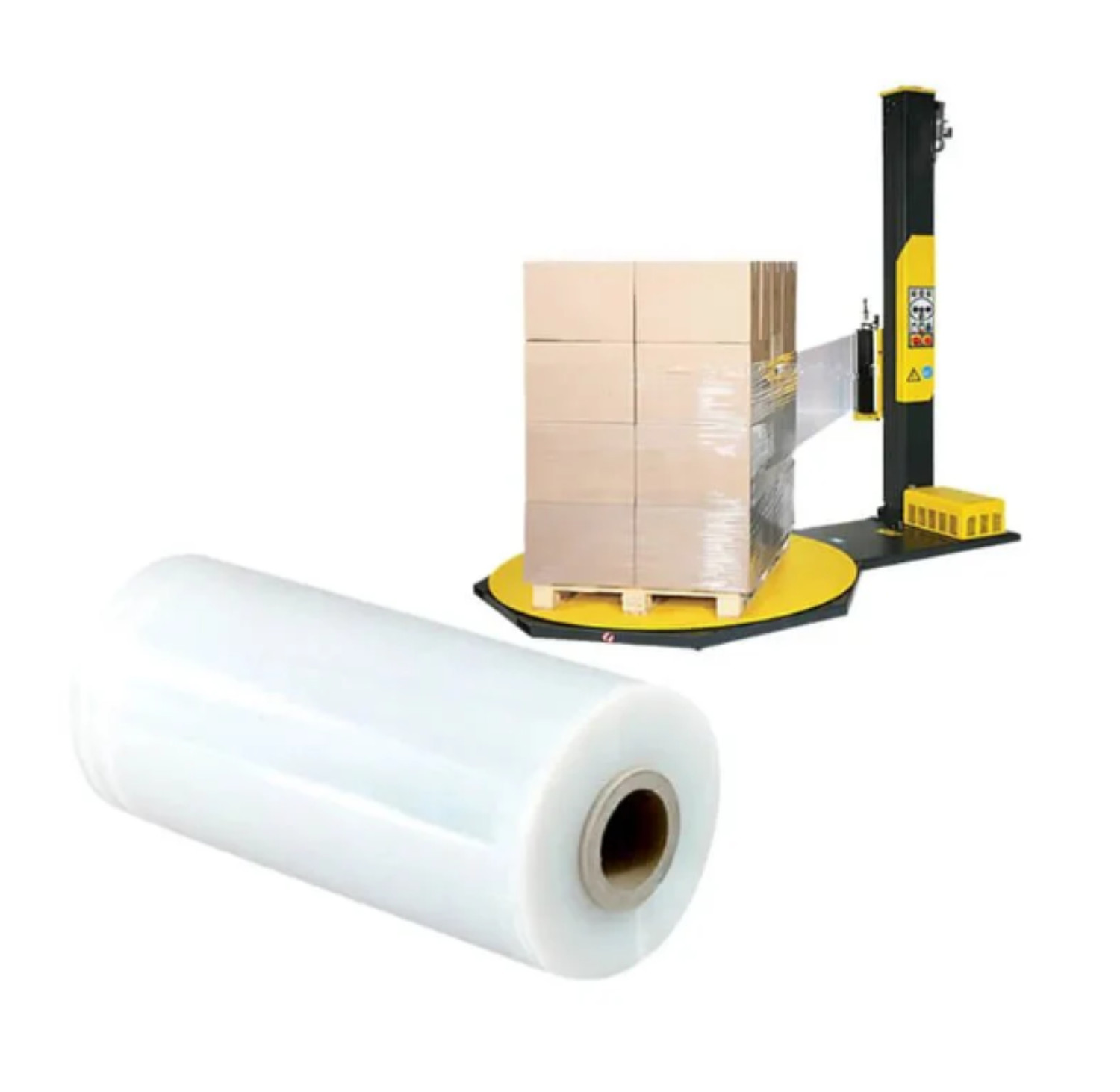 2 Rolls Machine Length Stretch Film Wrap 20″ x 5000FT 75 Gauge King Hand Wrap