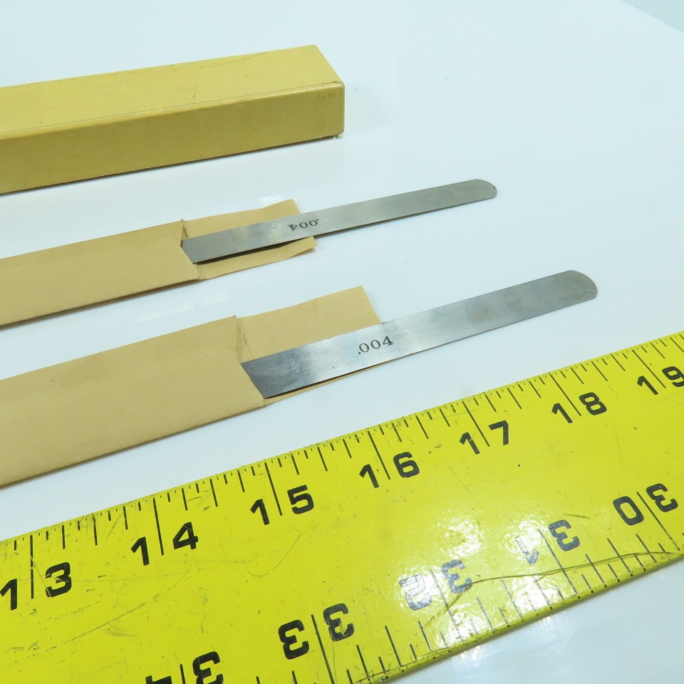 Lufkin No. 10 “Universal” Feeler Stock 0.004″ Thick 12″ Long Lot Of 2