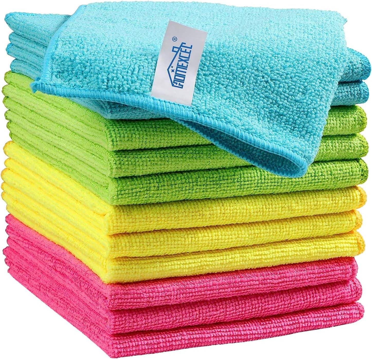 HOMEXCEL Microfiber Cleaning Cloth 210GSM, Pack of 12, Size:11.5″ x 11.5″, Ultra