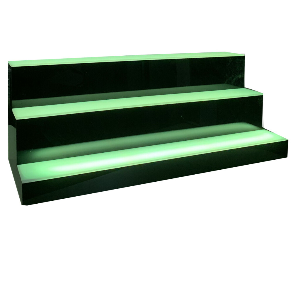 31″MultiColor LED Lighted Liquor Bottle Display 3 Tier for Home Commercial Bar
