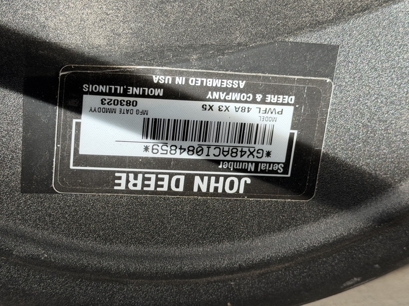 USED ONCE JOHN DEERE PWFL 48A X3 X5 POWER FLOW BLOWER 2 Available