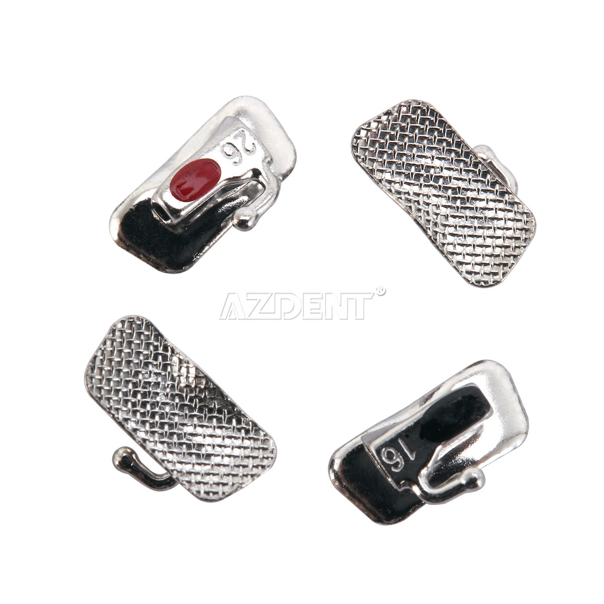 20X AZDENT Dental Orthodonic 1st Molar Roth 022 Bondable Buccal Tube Non-Conv
