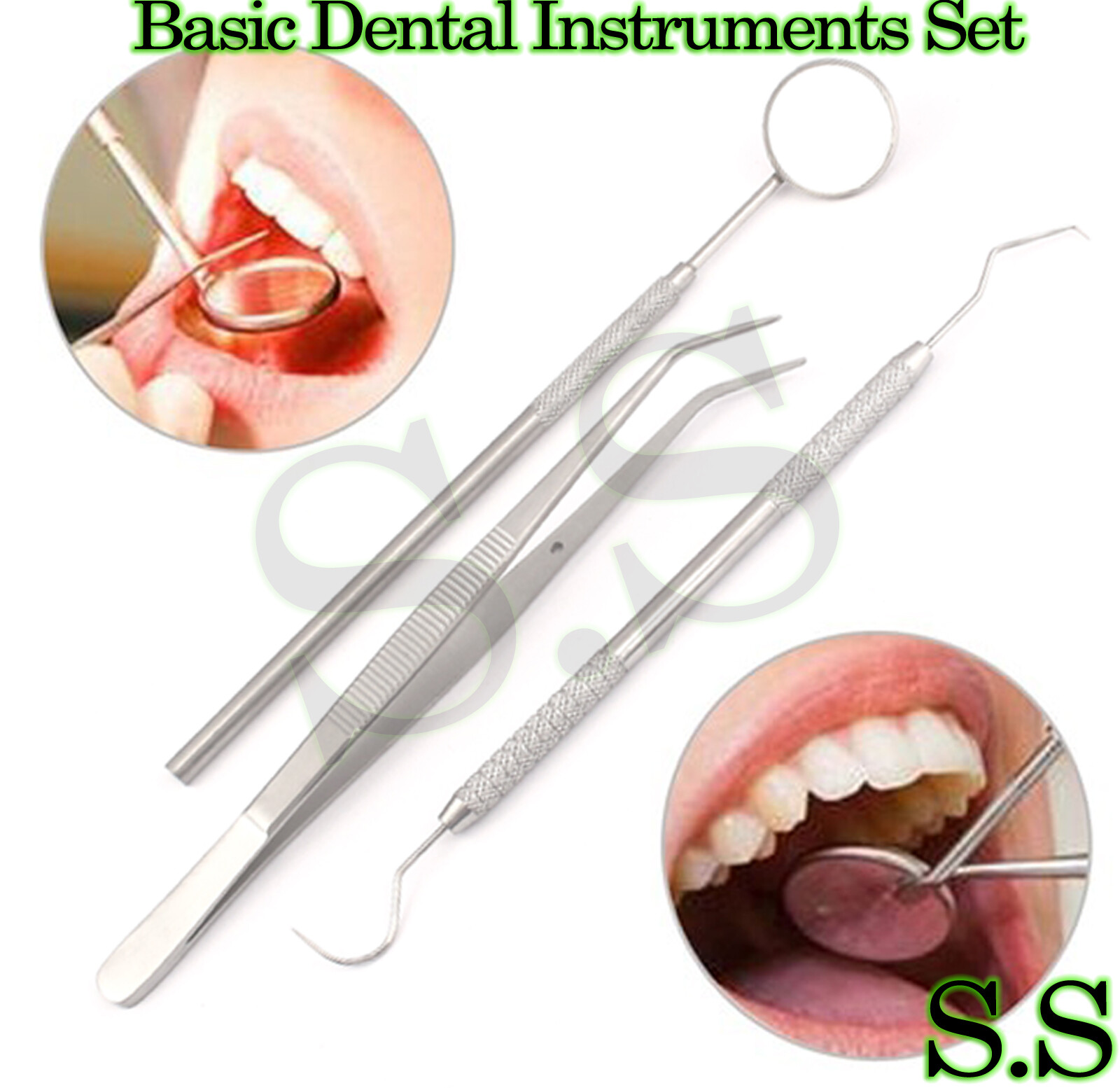 45 Instruments Basic Dental Set Mirror Explorer College plier Good Quality NEW
