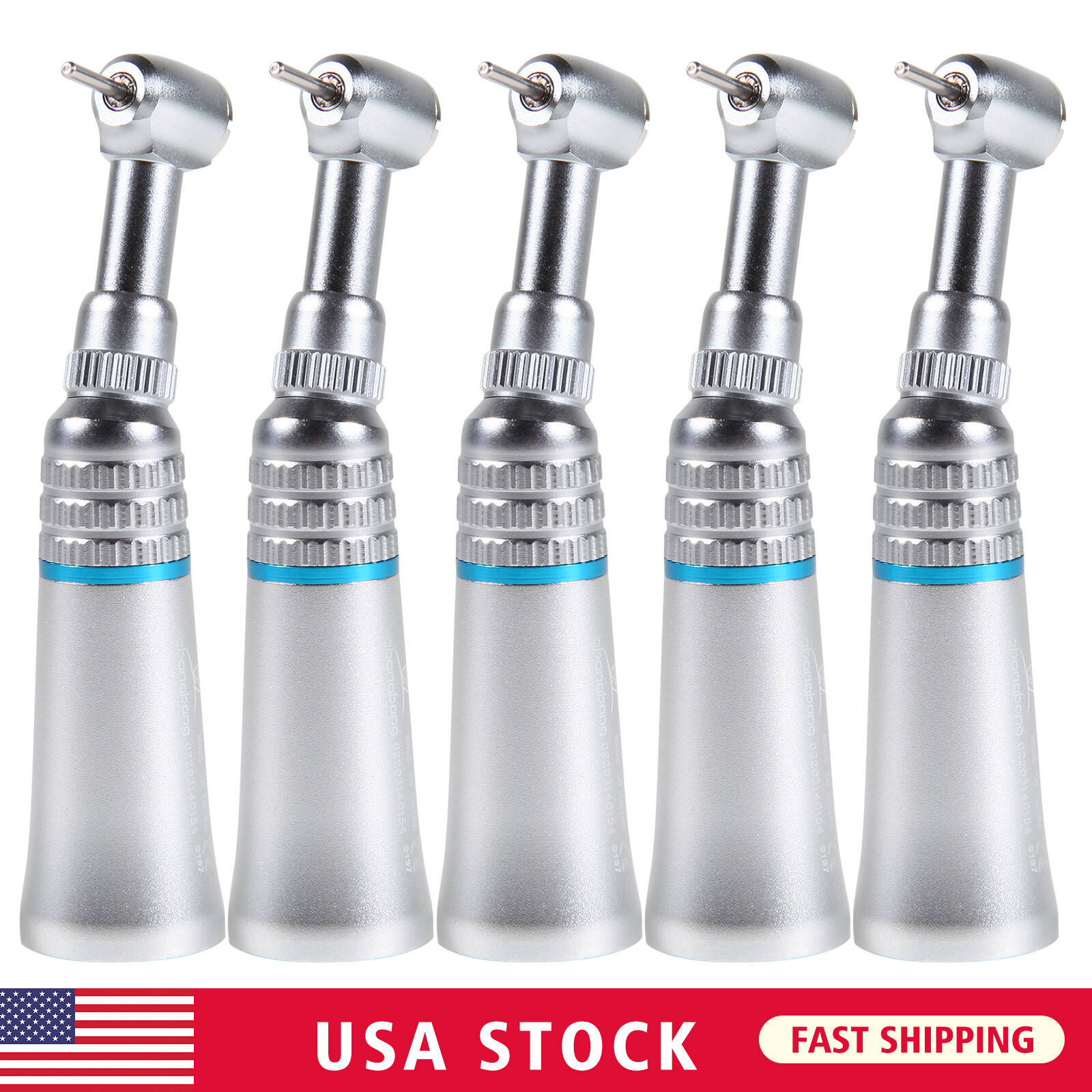 1-5 Pcs Dental Low Slow Speed Contra Angle Handpiece Push Fit FG 1.6MM Burs YAG
