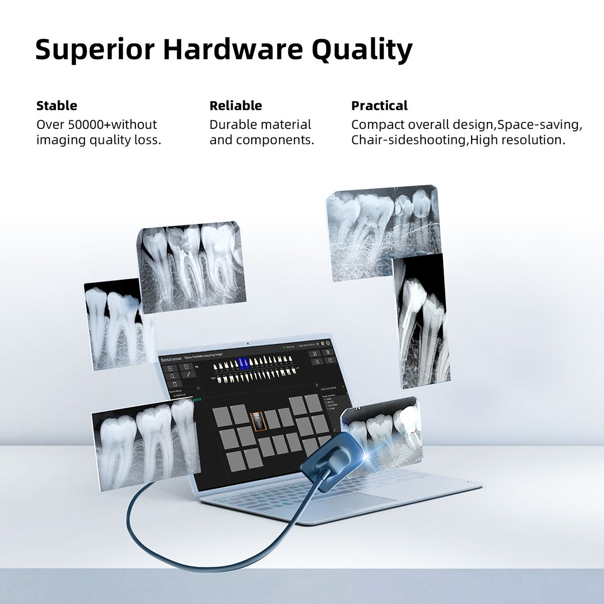 5 pack AZDENT Dental Diamond Burs Set FG Polishing Kit for High Speed handpiece