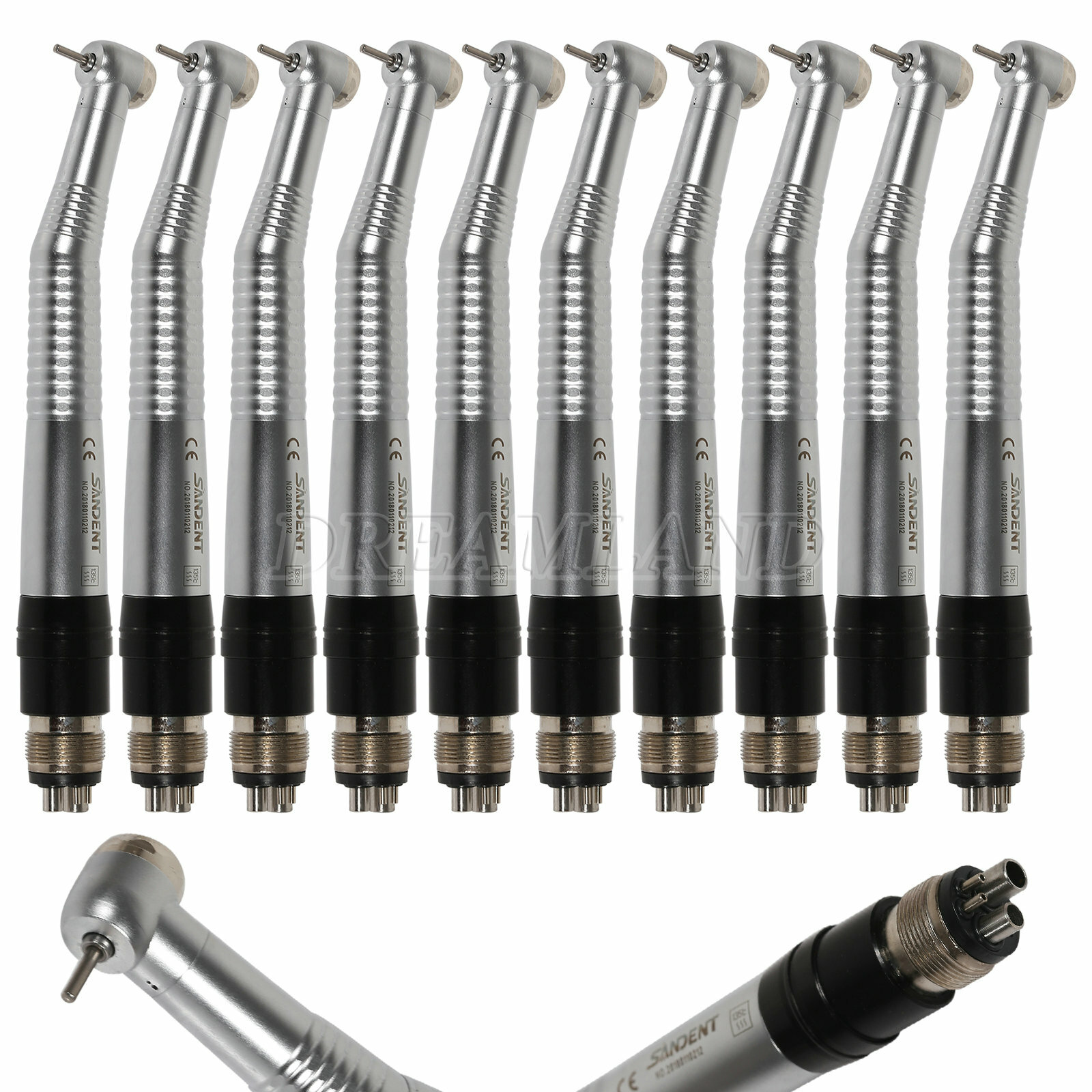 1-10 xSmall Head NSK Style Dental High Speed Handpiece with 4Hole Coupler