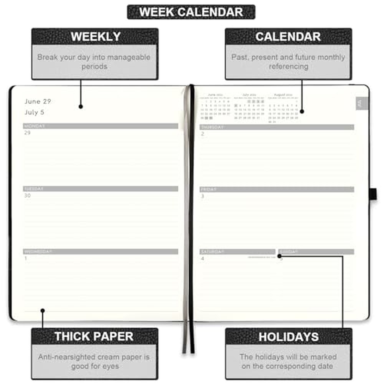 2026-2027 Planner – Weekly & Monthly Planner 2026-2027 with Pen Loop, to Achi…