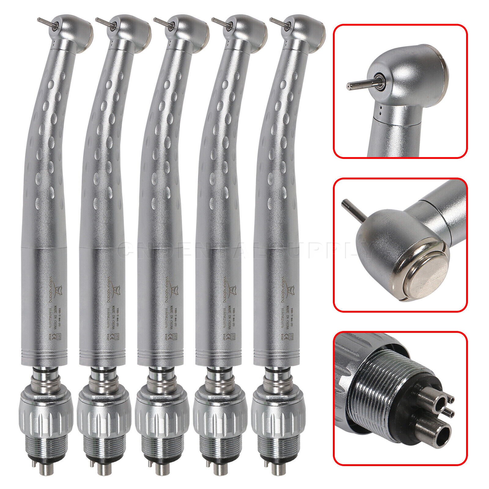 1-5pcs Yabangbang Dental High Speed Handpiece GD4 /4Hole Quick Coupler Swivel M4