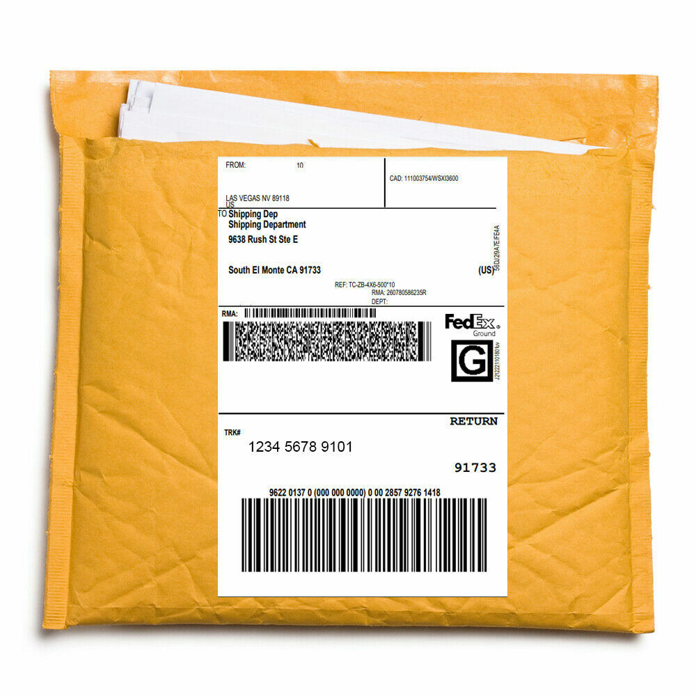 2 Rolls 4×6 Direct Thermal Shipping Labels 500 Labels Per Roll for Zebra Rollo