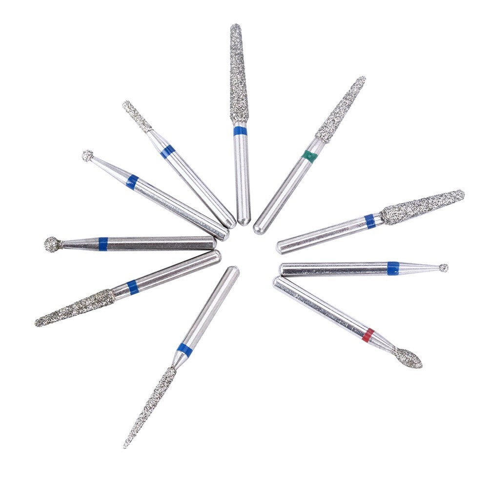 100pcs AZDENT Dental FG Diamond Burs for High Speed Handpiece Medium 1.6mm USA