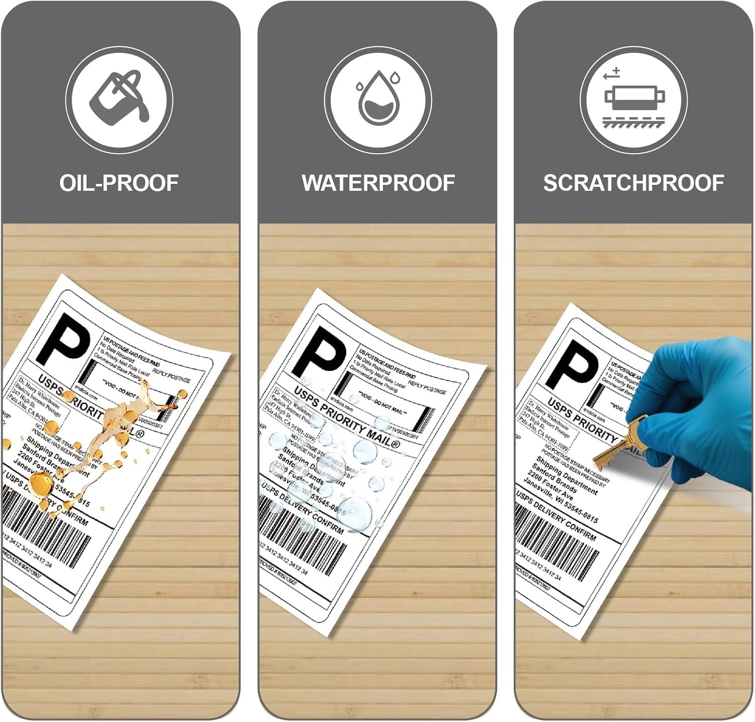 8 Rolls 4000 4×6 Direct Thermal Shipping Labels Roll – 500 Labels Per Roll