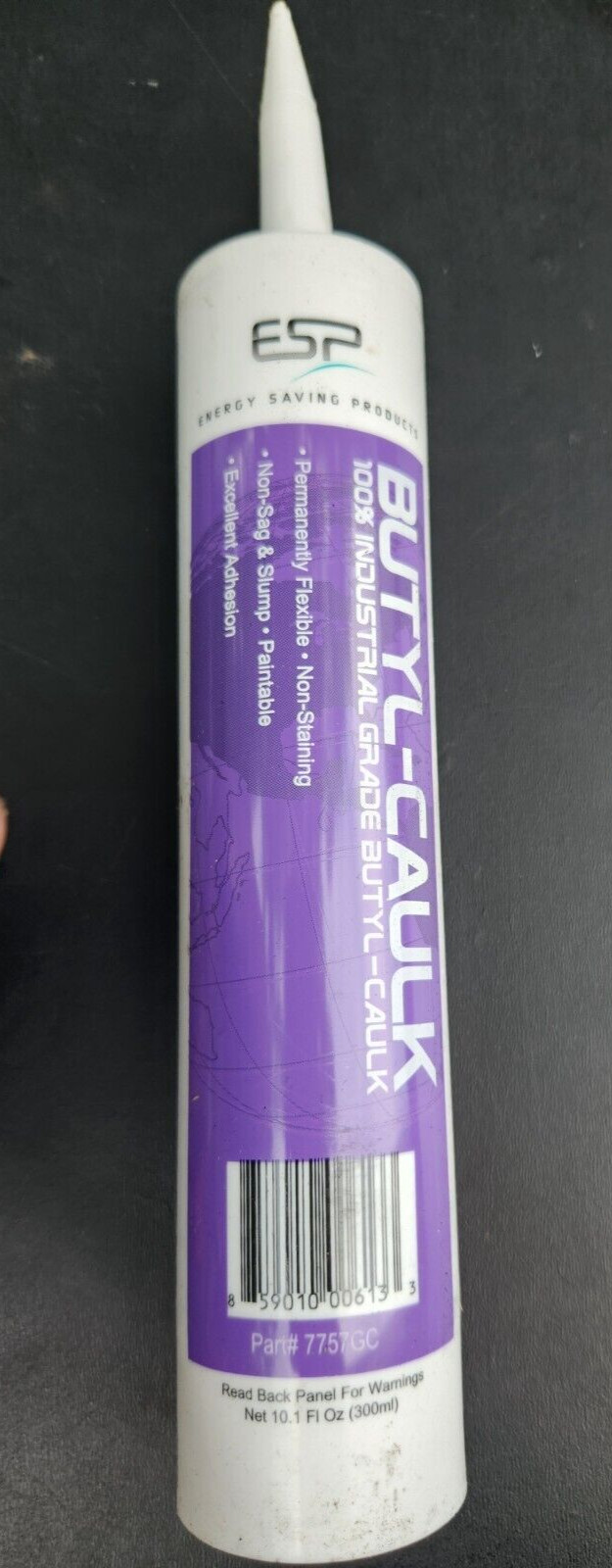 ESP Butyl Caulk Gray 7757GC, 100% Industrial Grade