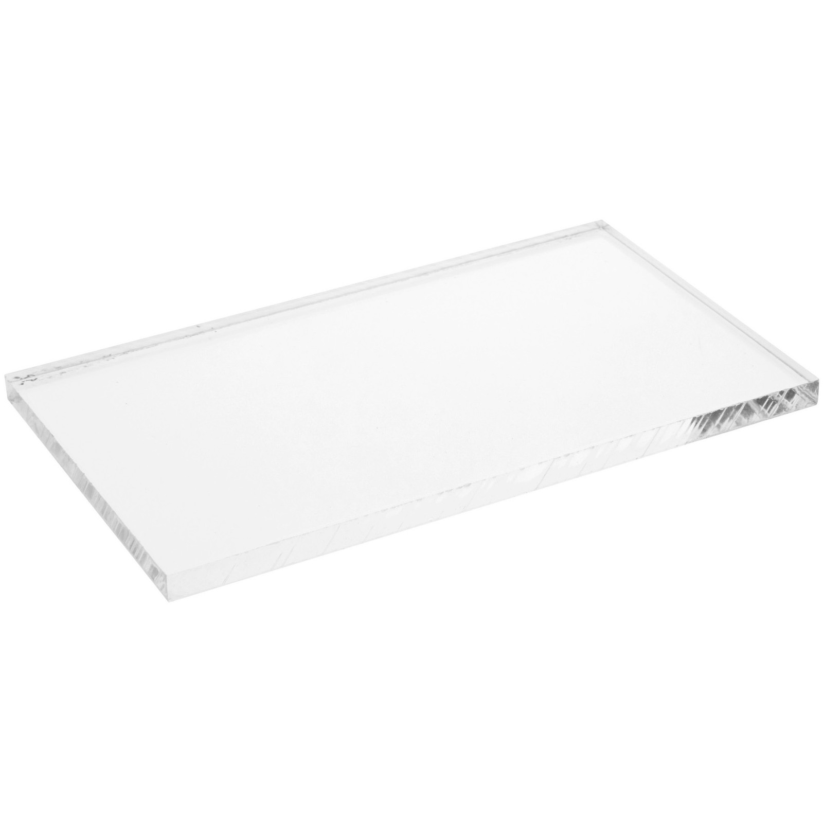 Plymor Clear Acrylic Rectangular Display Base, 5″ W x 3″ D x 0.25″ H