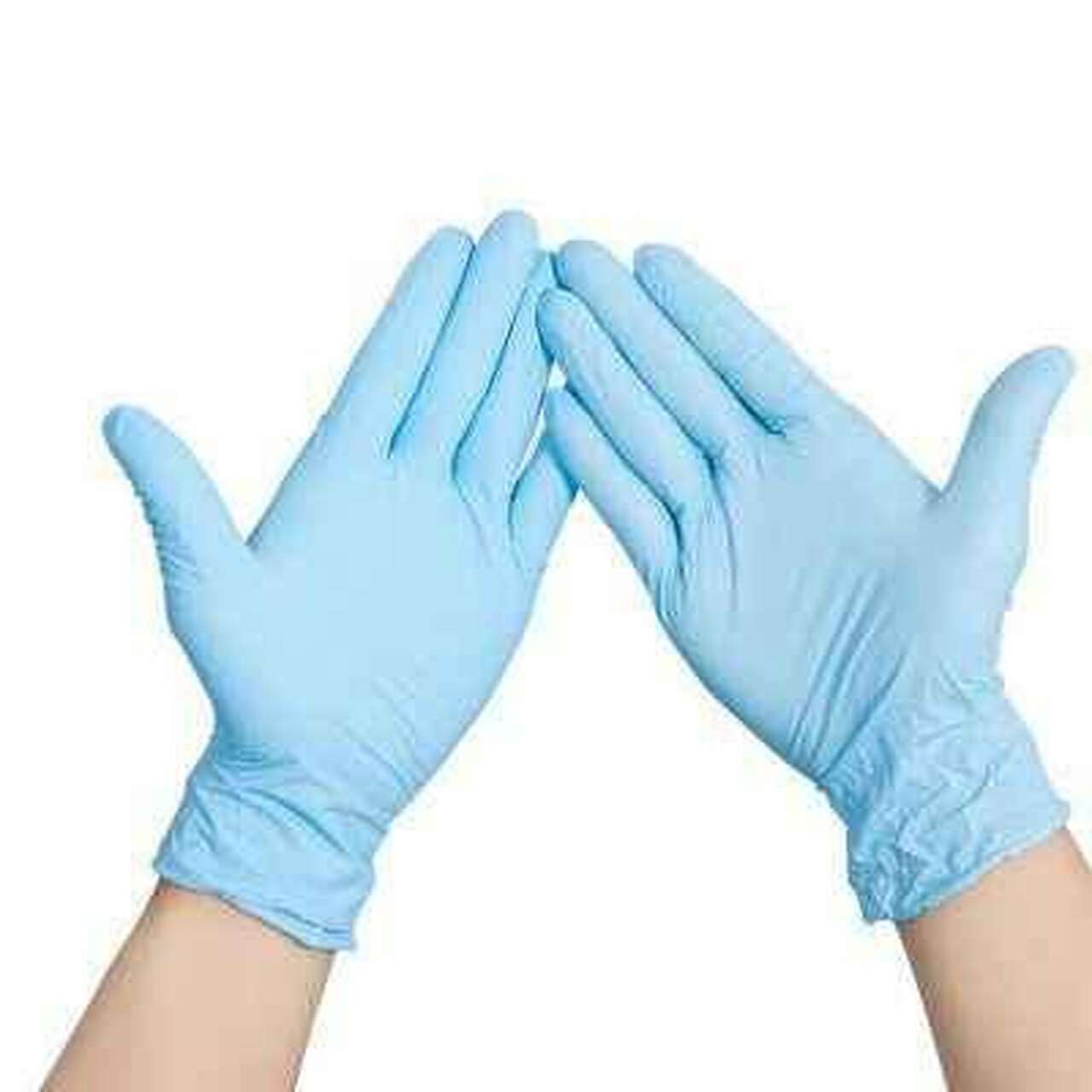 Safe Guard 100/box Blue Nitrile Gloves Powder & Latex Free Exam Grade Gloves