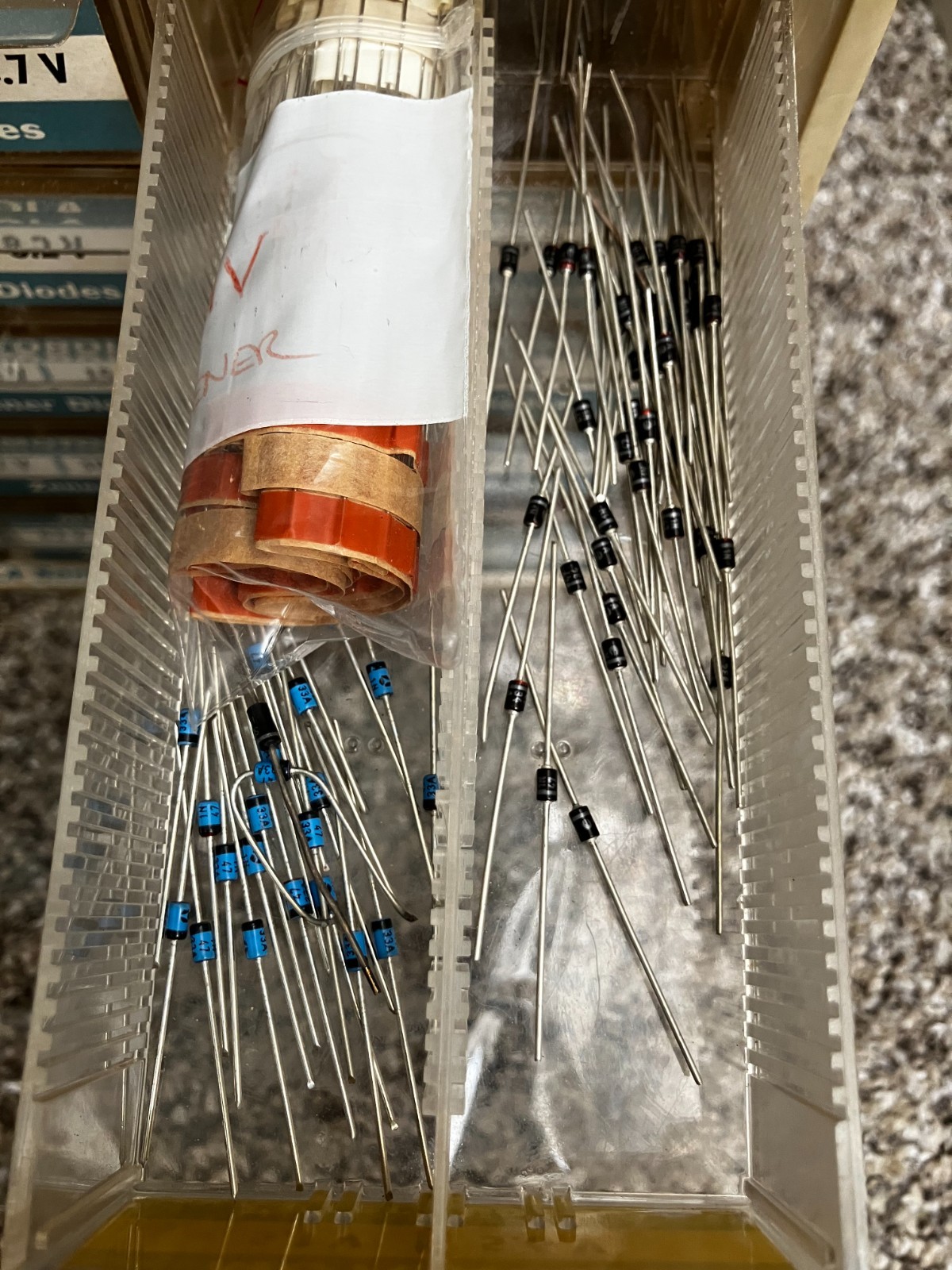 Motorola Zener Diodes Large Assortment 3.3V – 100V – variable count of each