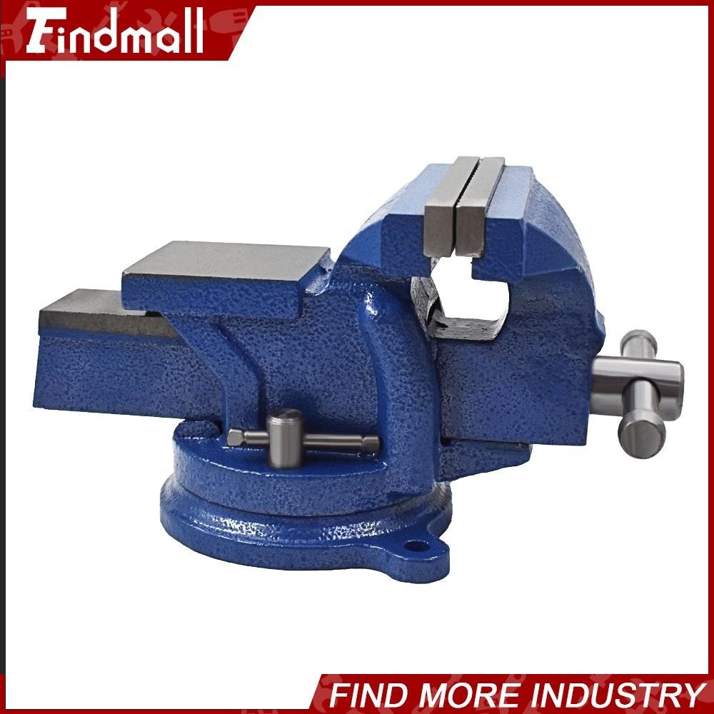 Findmall 6″ Heavy Duty Bench Vise with Anvil Swivel Table Top Clamp Locking Base